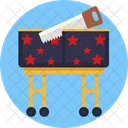 Saw Entertainment Circus Act Icon