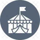 Carnival Circus Circus Tent Icon