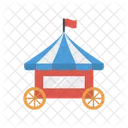 Circus Tent Flag Icon
