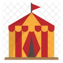 Circus Tent Amusement Park Carnival Icon