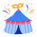 Carnival Tent Circus Tent Circus Camp 아이콘