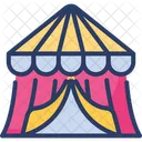 Circus Tent Carnival Canopy Icon