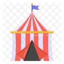 Funfair Canopy Carnival Tent Icon