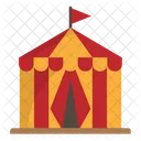 Circus Tent Amusement Park Carnival Icon