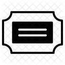 サーカスのチケット、チケット、ショーのチケット アイコン