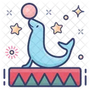 Circus Walrus Dolphin Feats Circus Dolphin Icon