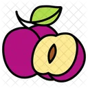 Ciruela Fruta Saludable Icon