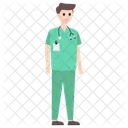 Cirurgiao Medico Medico Masculino Ícone