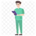 Cirurgiao Medico Medico Masculino Ícone