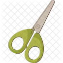 Ciseaux Vert Artisanat Icône