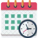 Cita Calendario Reloj Icono