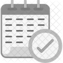 Cita Calendario Marca De Verificacion Icono