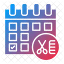 Fecha Calendario Corte De Pelo Icono