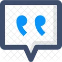 Citacao Cotacao Dupla Feedback Icon