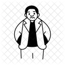 Nyc Citizen Man Standing Icon