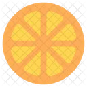 Lemon Slice Orange Slice Fruit Icon