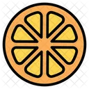 Lemon Slice Orange Slice Fruit Icon