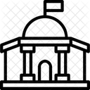 市庁舎、建築 アイコン