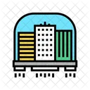 City Flying Color Icon