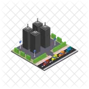 City Building Urban Icon
