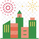 City Fireworks New Year Fireworks Icon