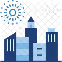 City Fireworks New Year Fireworks Icon
