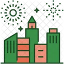 City Fireworks New Year Fireworks Icon