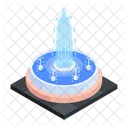Classic Fountain Floor Fountain Fountain Flowing Icon