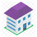 City Hall Meeting House Commercial Building Icon