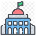 City Hall Meeting House Commercial Building Icon