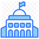 City Hall Meeting House Commercial Building Icon