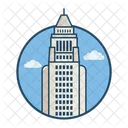 City Hall Usa Famous Building Landmark Icon