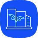 Eco Friendly City Blue Icon Icon