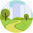 City Town Buildings Icon