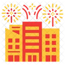 City Buildings New Year Icon