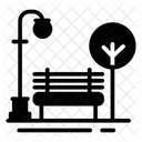 City Park Garden Bench Icon