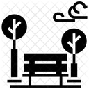 City Park Garden Bench Icon