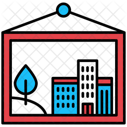 City Pictogram Icon Of Colored Outline Style Available In Svg Png Eps Ai Icon Fonts