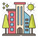 City Vacation Building Architecture Icon