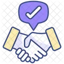 Civic engagement handshake  Icon