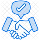 Civic engagement handshake  Icon