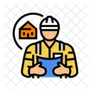 Civil Engineer Worker Icon