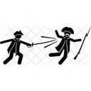 Civil War Fight Killing Icon