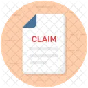Claim Report Claim Paper Claim Document Icon