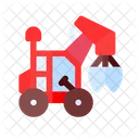 Clamshell Crane Bulldozer Icon