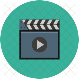 Clapboard Icon - Download in Flat Style