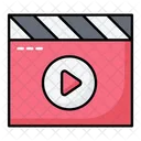 Clapper Movie Clapperboard Icon