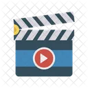 클래퍼 보드 비디오 아이콘