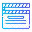 Clapper Clapper Board Slate Icon