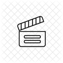 Clapper Movie Clapperboard Icon